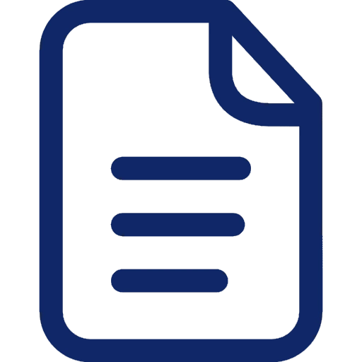 a blue document