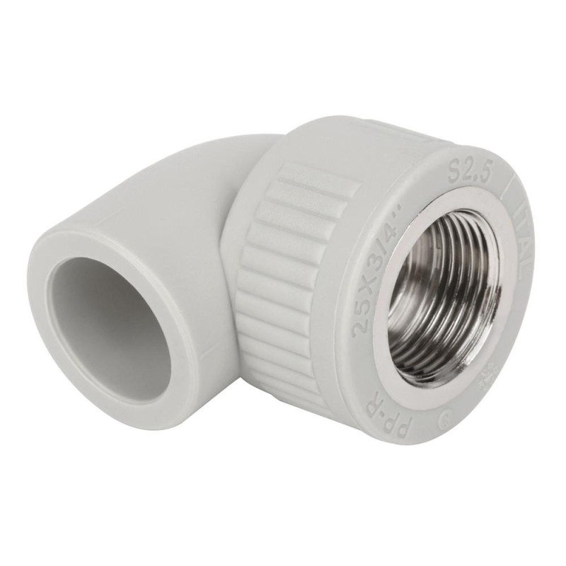 Кутник 90° PP-r з внутрішньою різьбою ITAL 20 мм x 1/2"