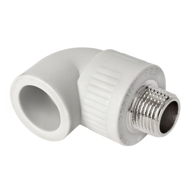 Кутник 90° PP-r із зовнішньою різьбою ITAL 20 мм х 1/2"