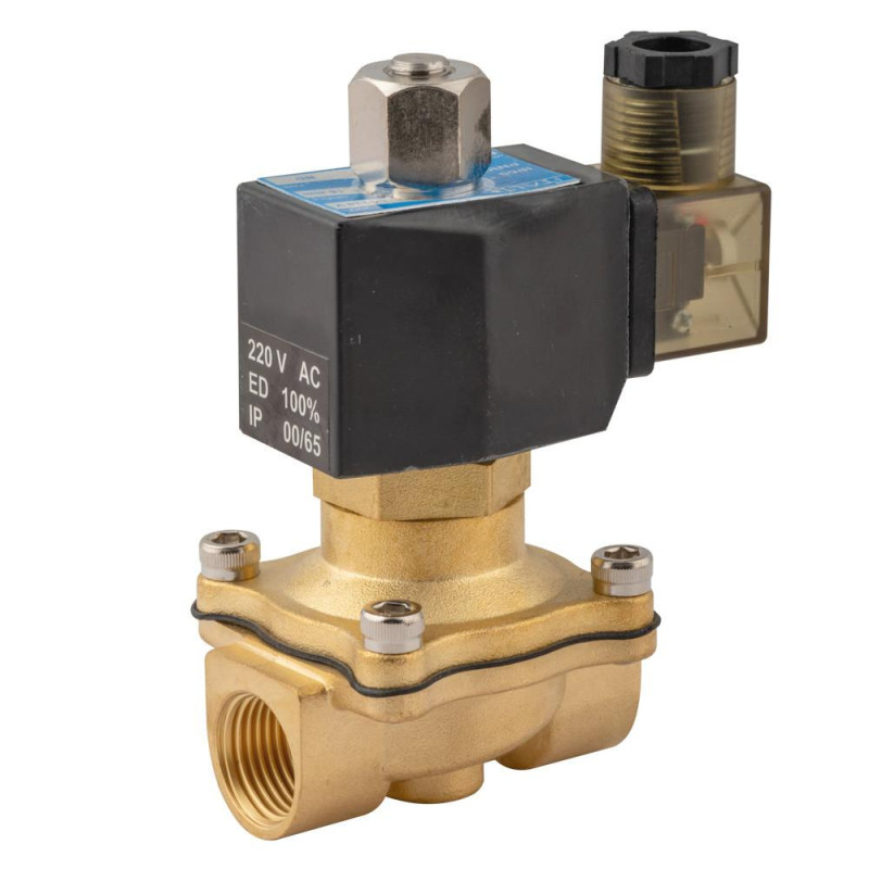 Клапан електромагнітний 3/4" ITAL IT2-220-20B, нормально-відкритий (NO), 2W200-20K AC220V image
