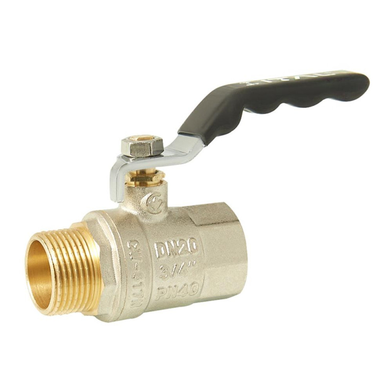 Кран кульовий ITAL PN40 3/4" вн.-зов., ручка, нікель image