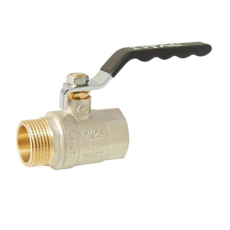 Кран кульовий ITAL PN40 1" вн.-зов., ручка, нікель image