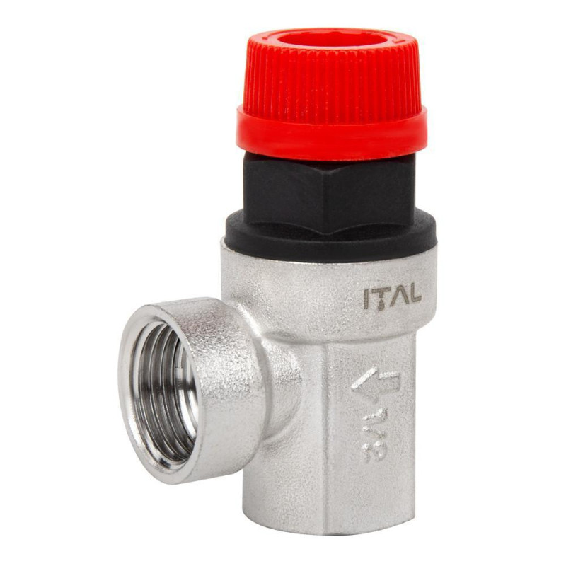 Запобіжний клапан ITAL IT03-01603, ВВ, 3,0 бар, 1/2", нікель