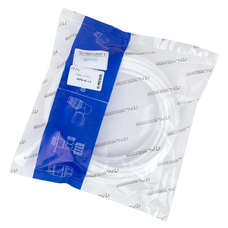 Трубка ITAL PIPE-W-1/4 для питних фільтрів, біла (бухта 5,45 м) image