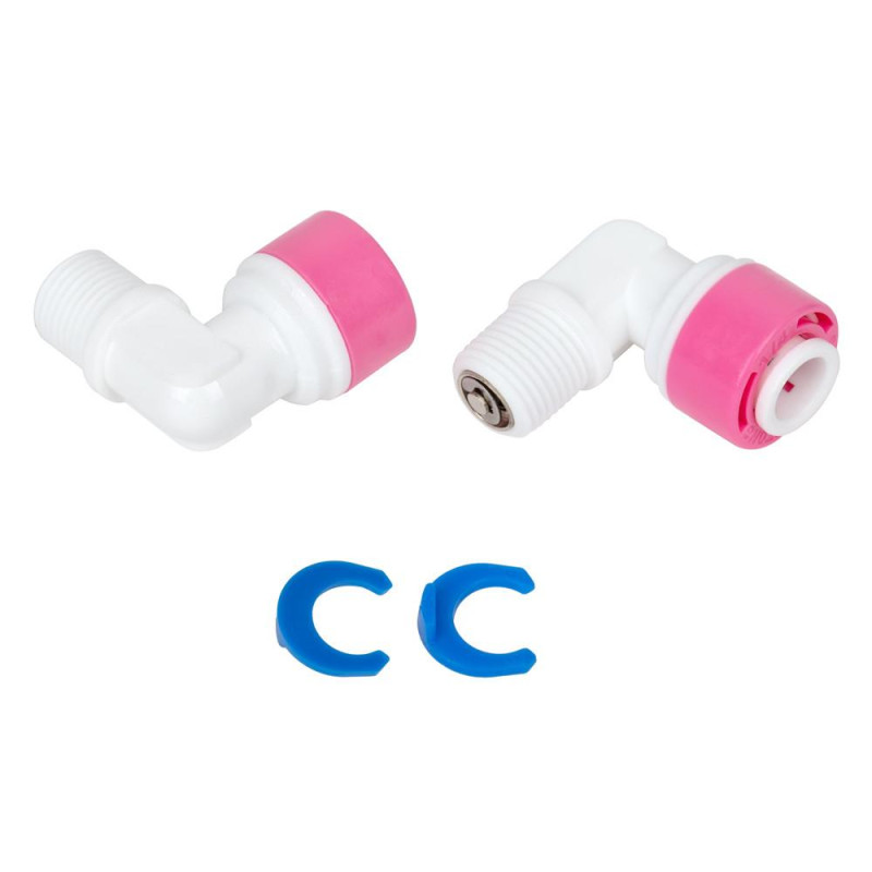Кутовий фітинг із зворотним клапаном ITAL 1/8"РН x 1/4"Q (ST007A) image