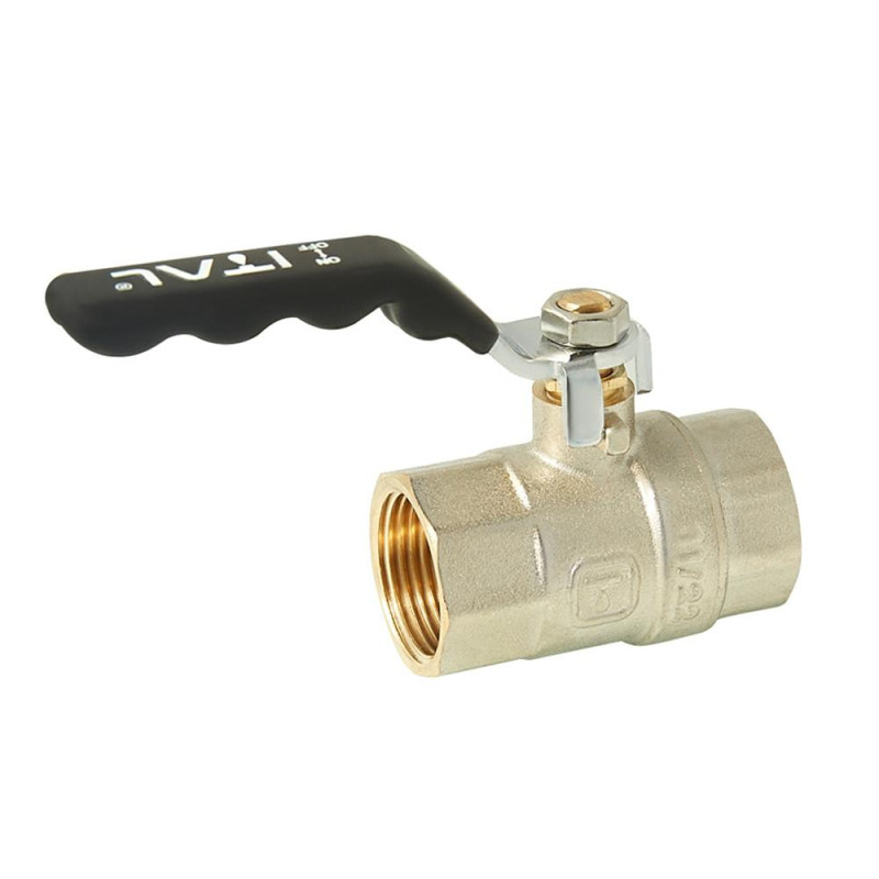 Кран кульовий ITAL PN40 3/4" вн.-вн., ручка, нікель image