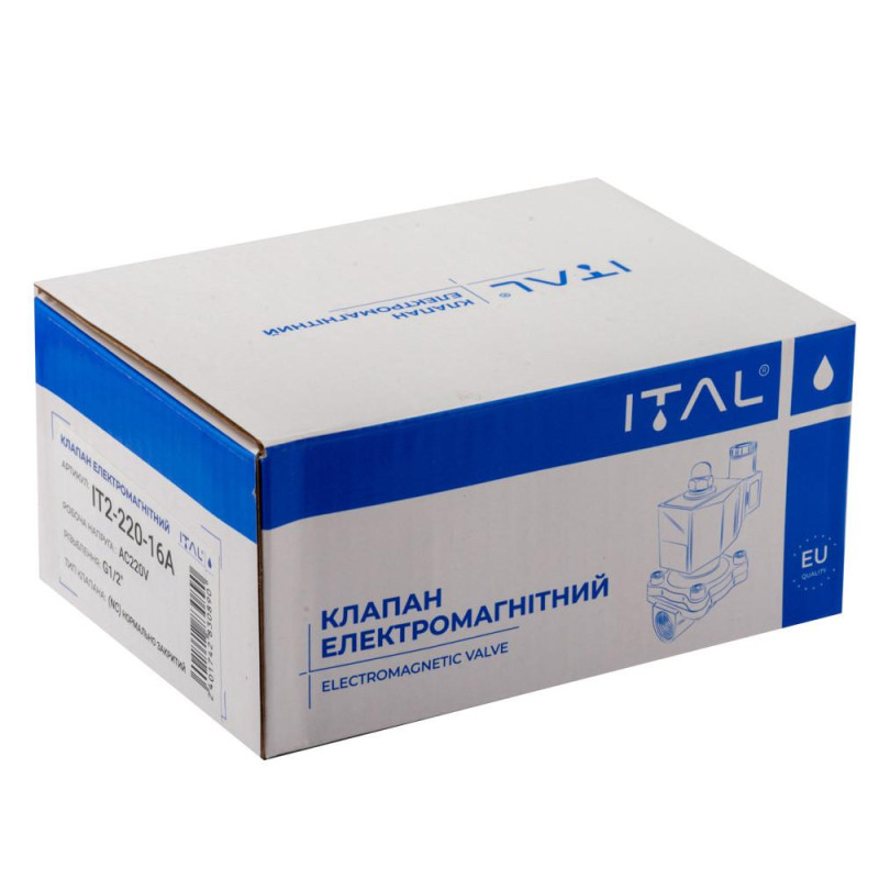 Клапан електромагнітний 1" ITAL IT2-220-25A, нормально-закритий (NC), 2W250-25 AC 220V image