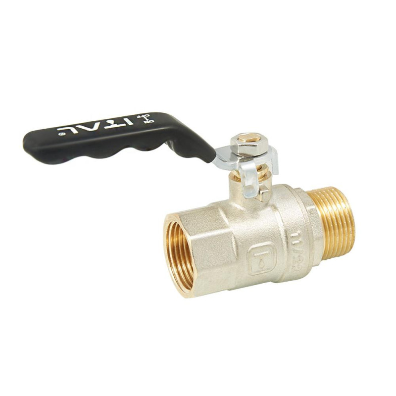 Кран кульовий ITAL PN40 3/4" вн.-зов., ручка, нікель image