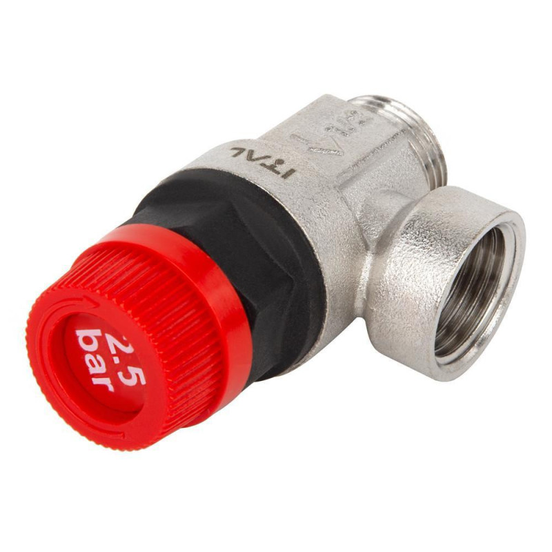 Запобіжний клапан ITAL IT03-03603, ВЗ, 3 бар, 1/2", нікель image