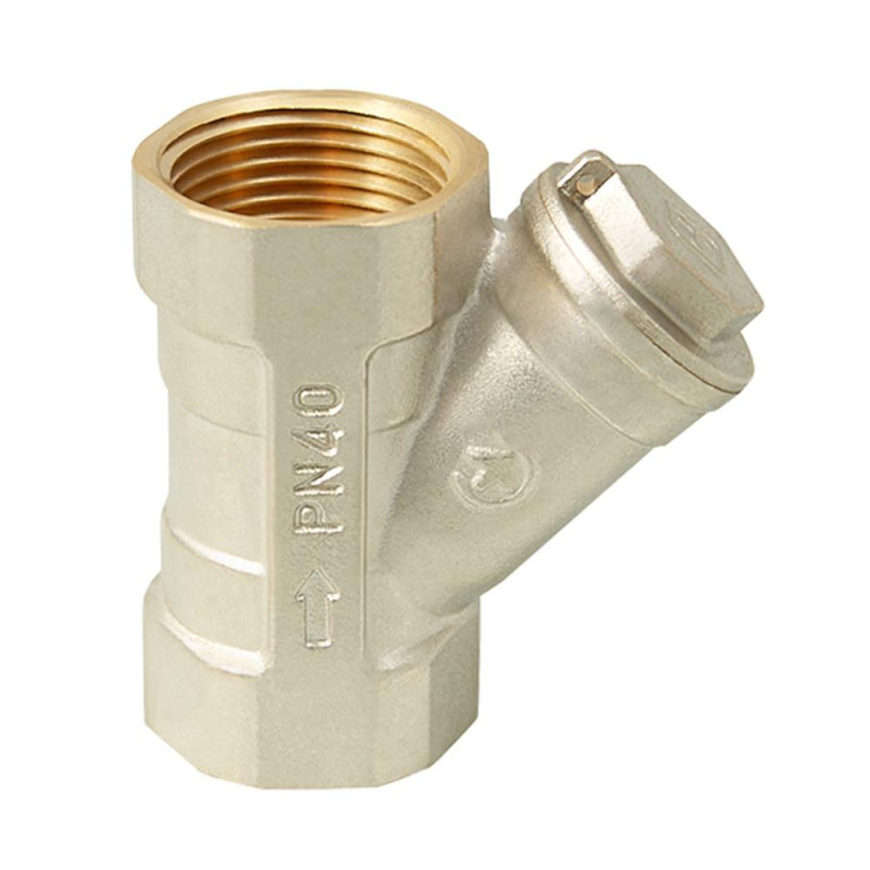 Фільтр механічного очищення косий ITAL 1/2", нікель image