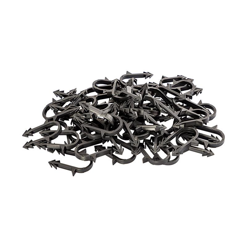 Anchor clamp ITAL 16–20 mm reinforced (50 mm) for underfloor heating, black image
