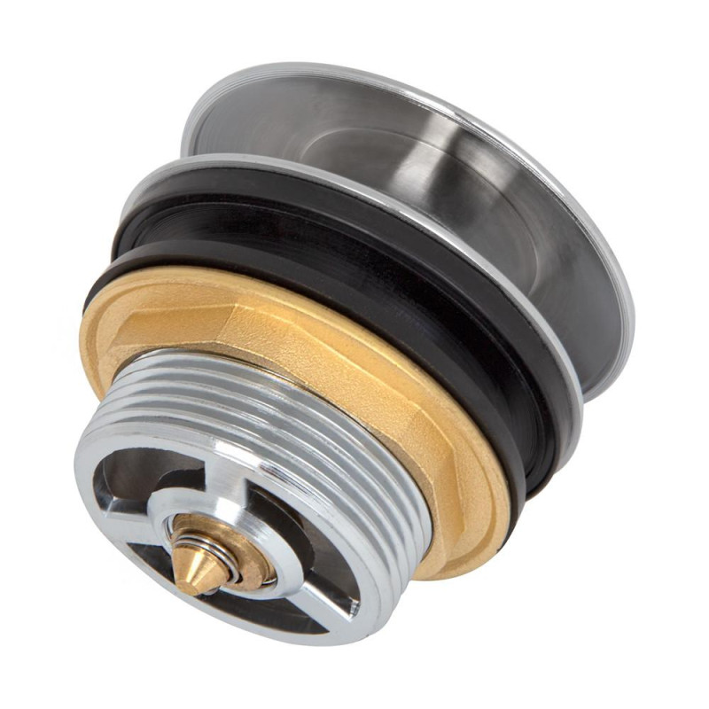 Донний клапан ITAL HF1056, автомат,  Ø70мм, 1 1/2", латунь, хром image