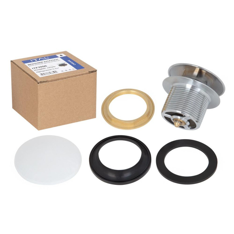 Донний клапан ITAL HF1056, автомат,  Ø70мм, 1 1/2", латунь, хром image