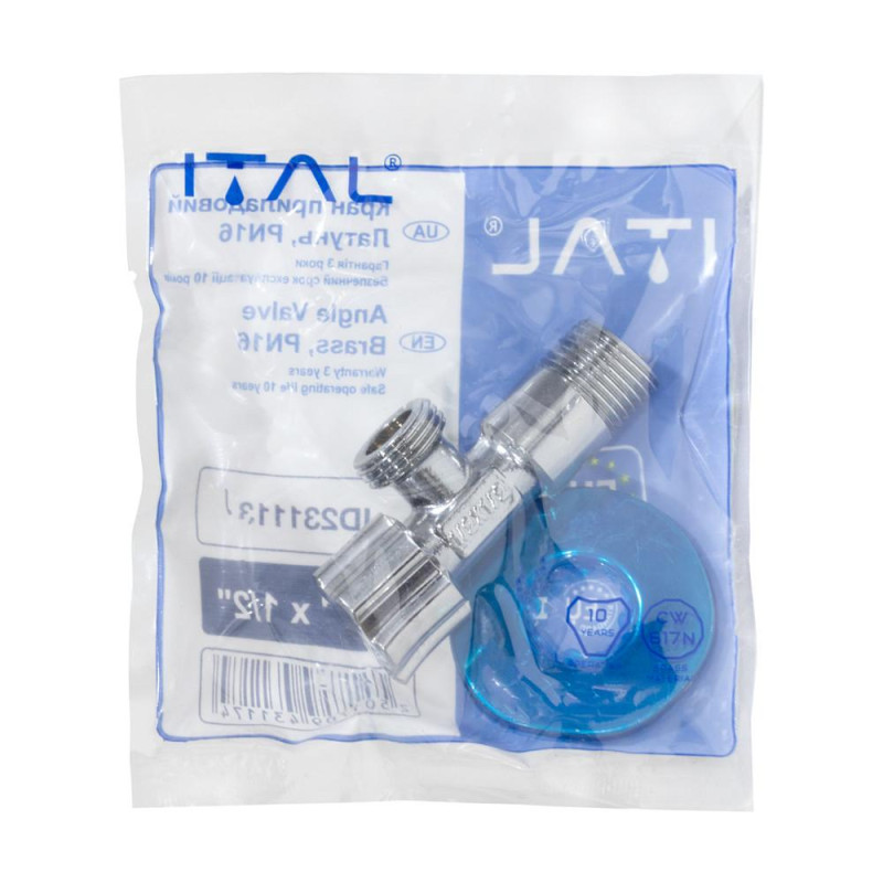 Кран приладовий ITAL 1/2" x 1/2" (ID231113) image