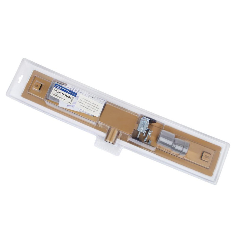 Душовий трап ITAL IT02-FT18/800, 800 мм, нержавіюча сталь, Brushed GOLD image