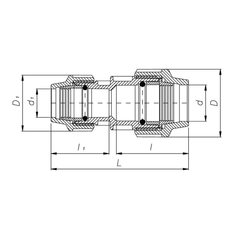 Mуфта редукційна ПЕ ITAL 32 x 20 мм image