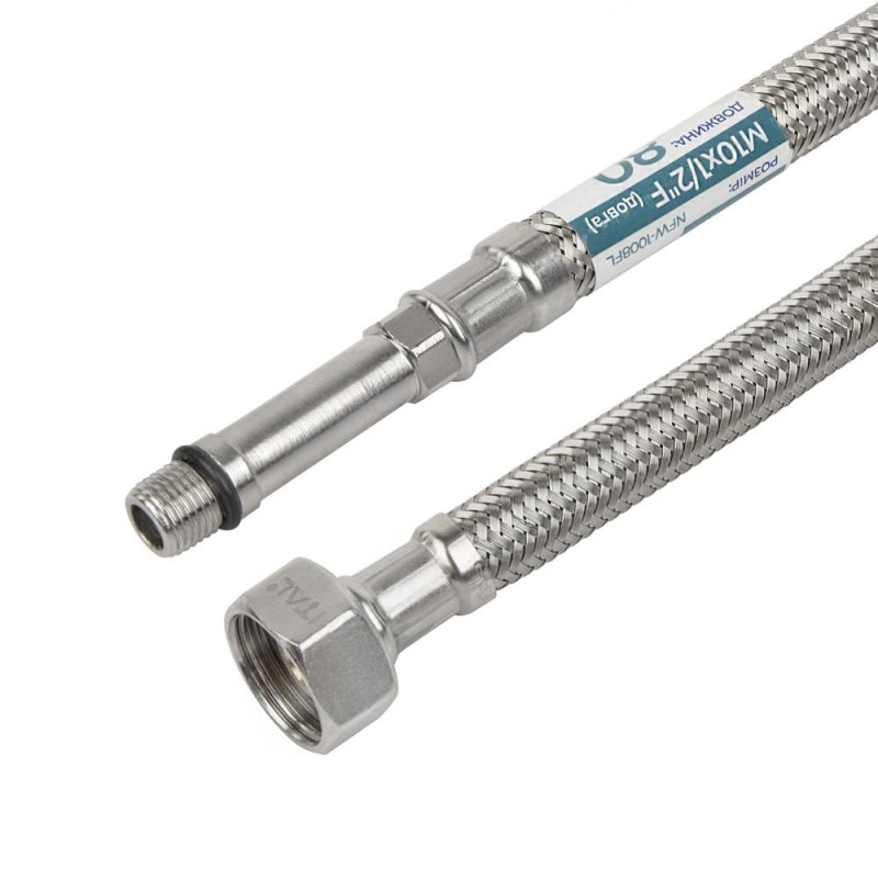 Шланг підведення ITAL NEO FLEX М10х1/2", 0.5 м (довга) image