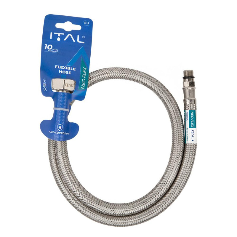 Шланг підведення ITAL NEO FLEX М10х1/2", 0.8 м (кор.) image